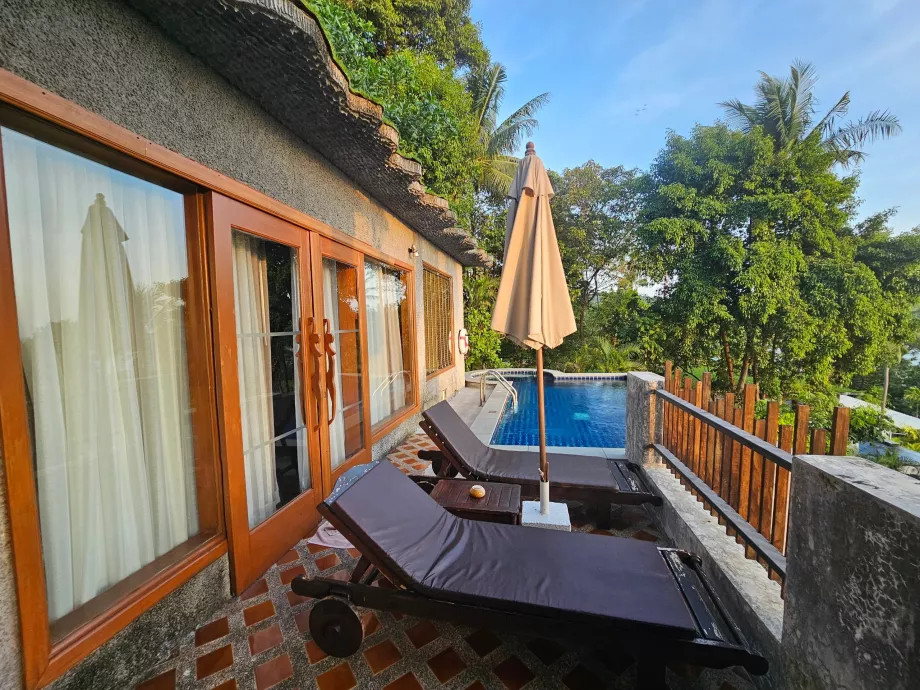 Terrass vid vår villa