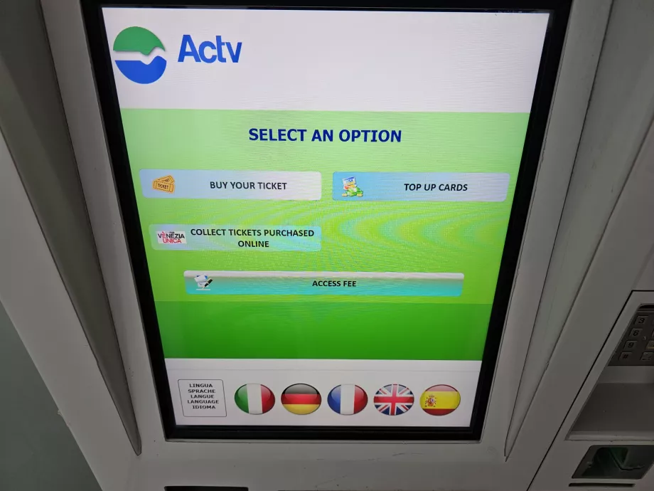 Anmälningsavgift för ACTV-maskin