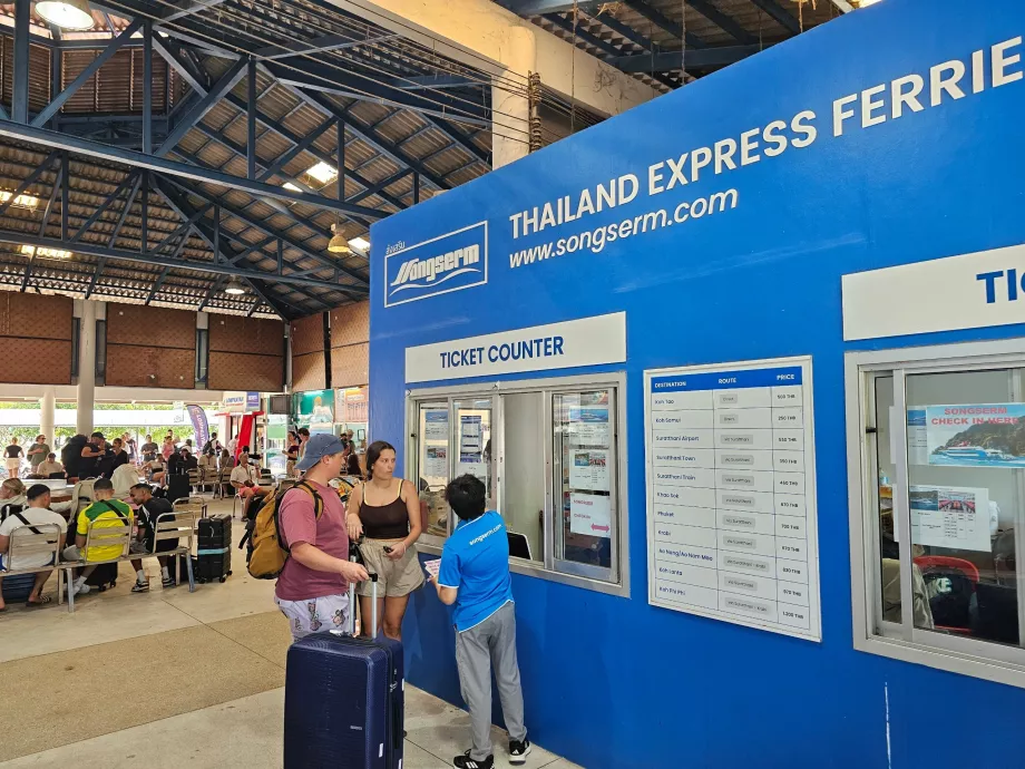 Thong Sala-kajen, biljettkontor