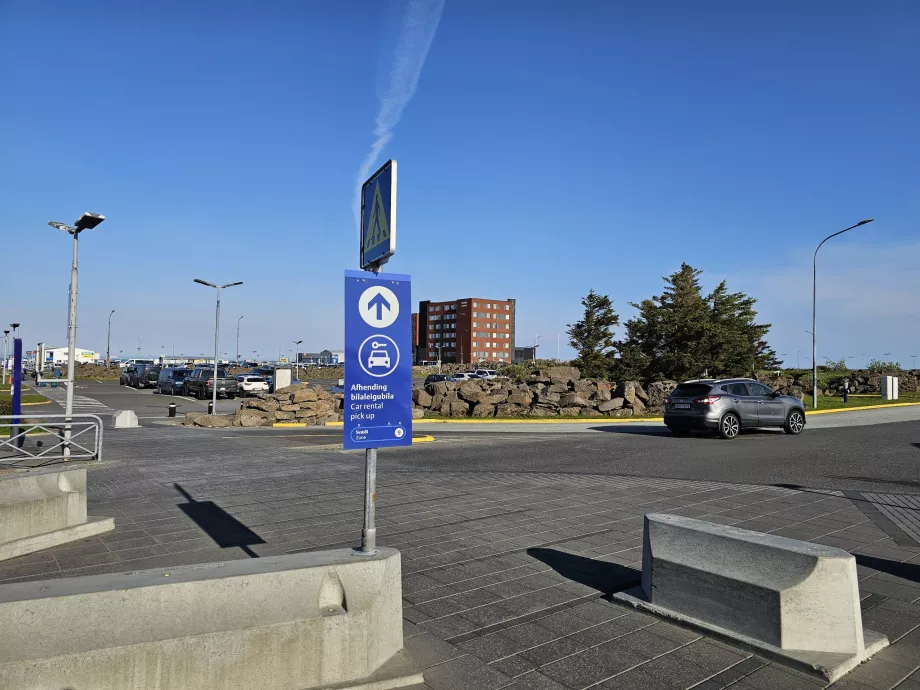 Vägbeskrivning till hyrbilsparkeringar
