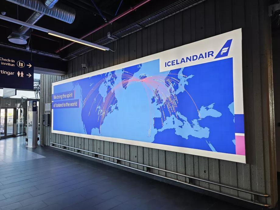 Icelandair destinationskarta