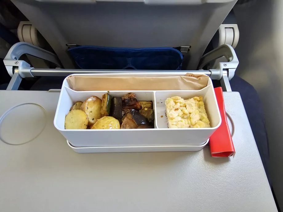 Gratis meny på en europeisk flygning