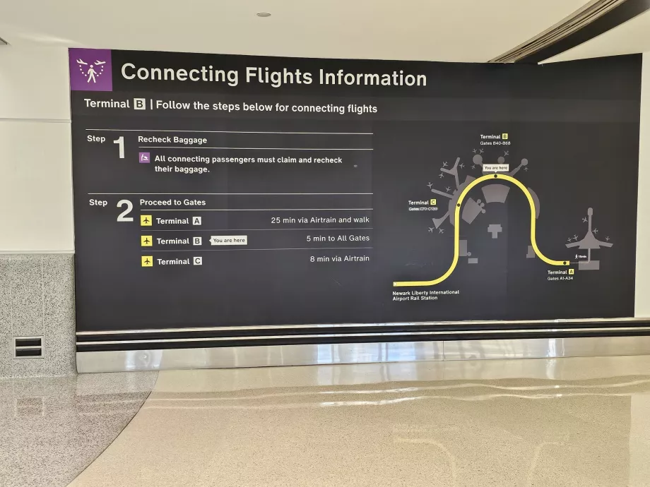 Information om anslutningsflyg