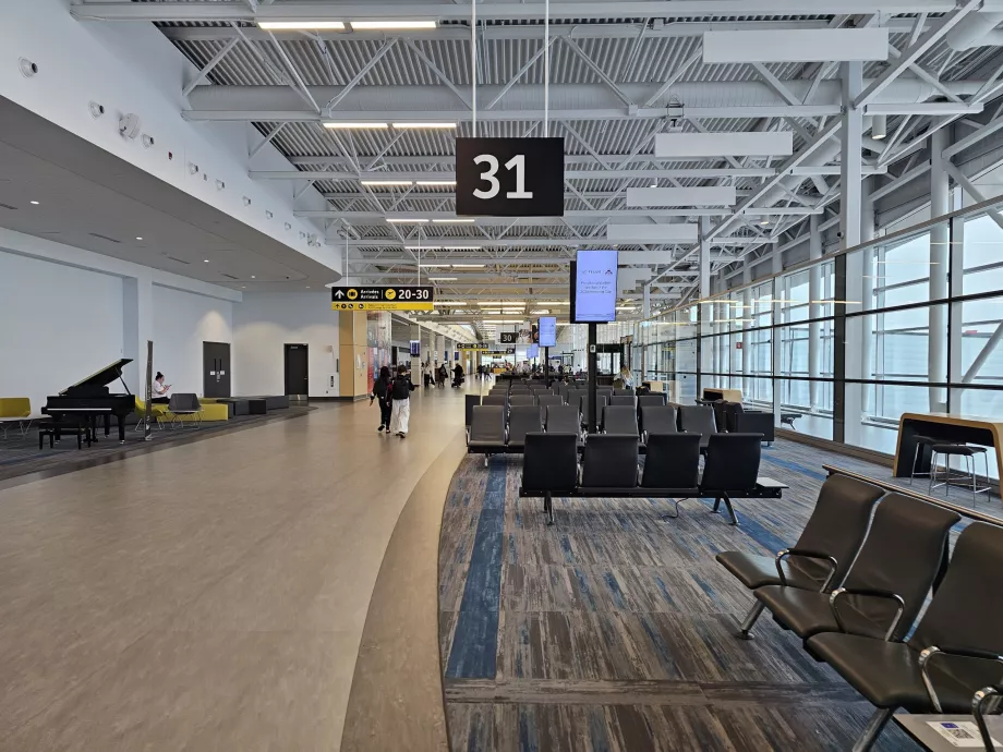 Gateområde för avgång, Quebec flygplats