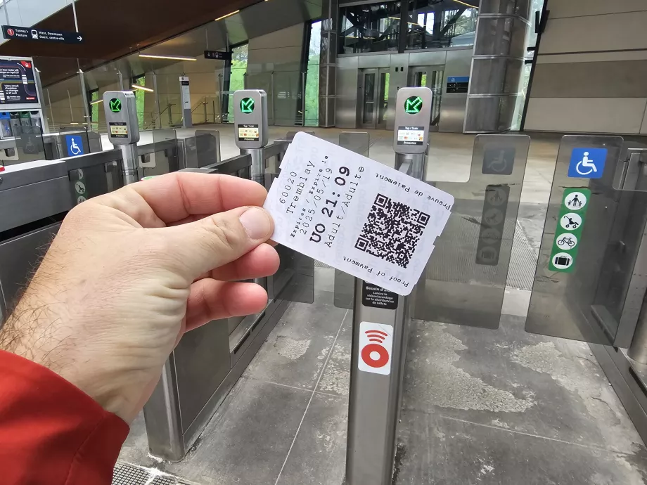 Biljett för kollektivtrafik