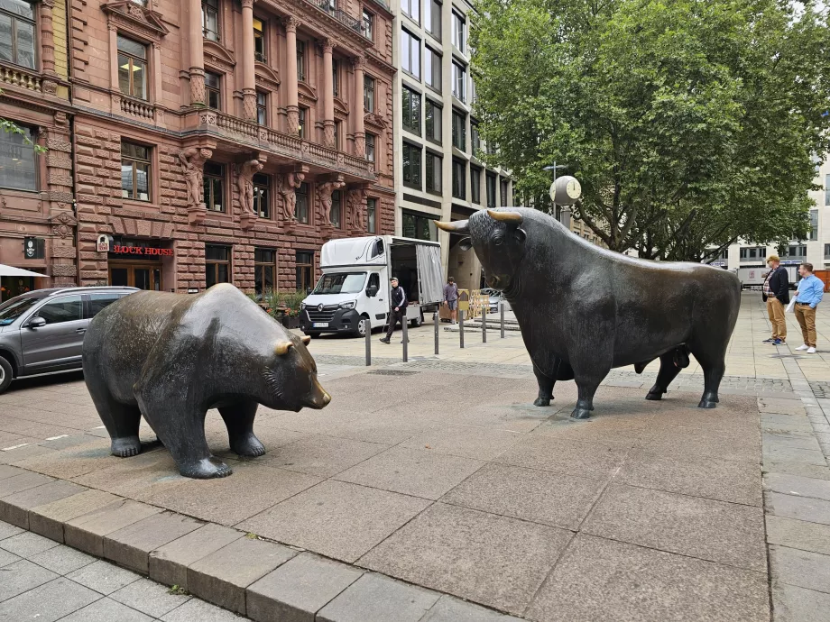 Bull och Bear genom den tyska börsen
