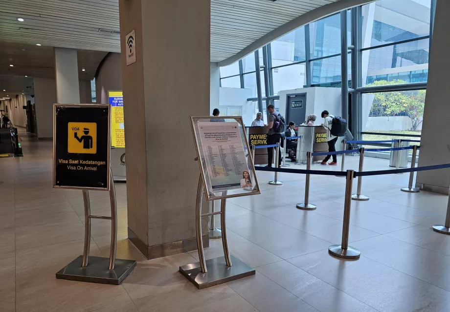 Visum vid ankomsten