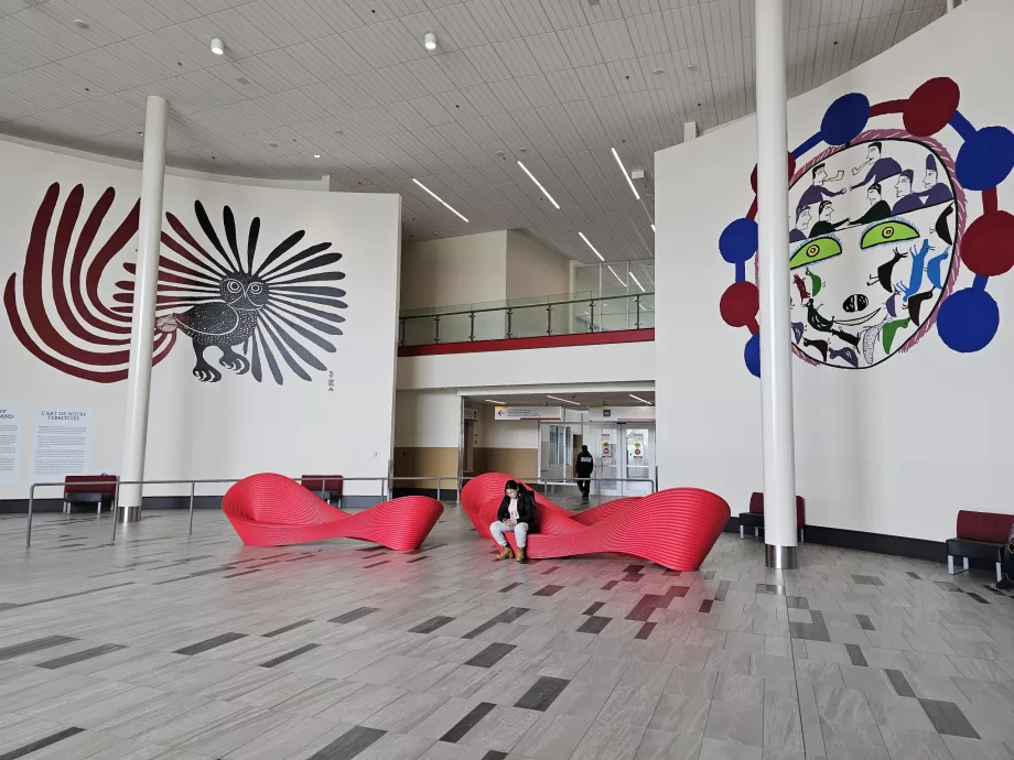 Offentligt område på Iqaluit Airport