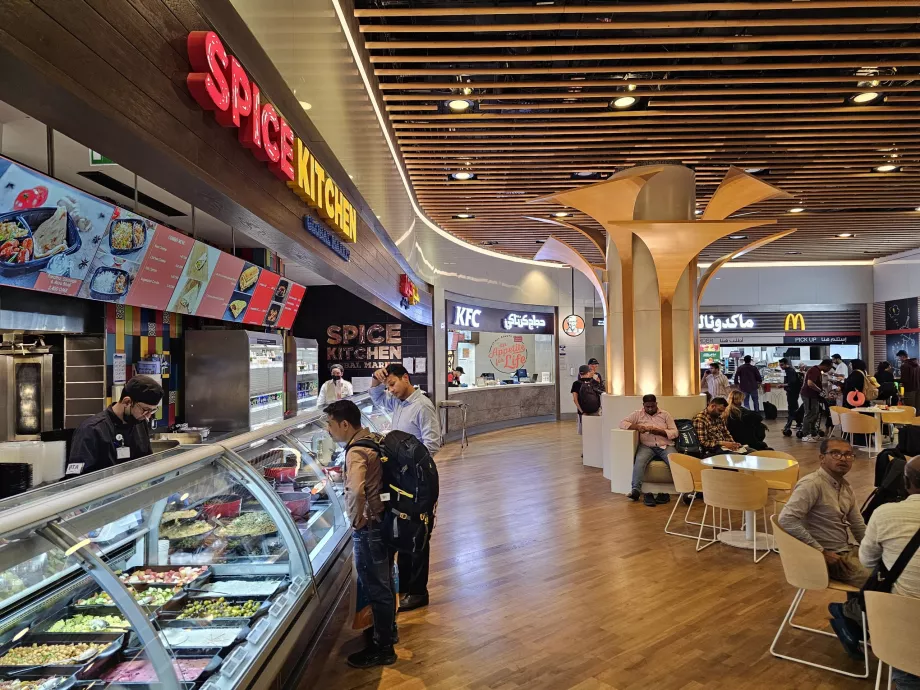 Food court, snabbmat, transitzon