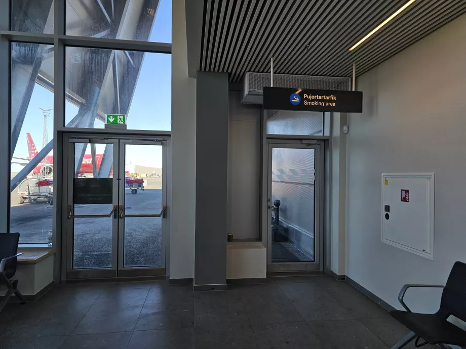 Rökrum i transitavdelningen