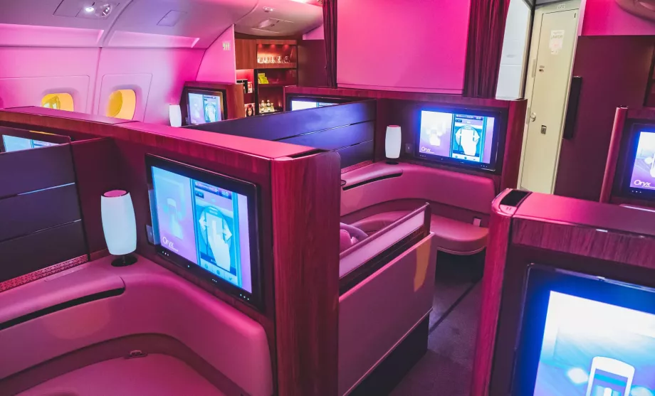 Första klass med Qatar Airways