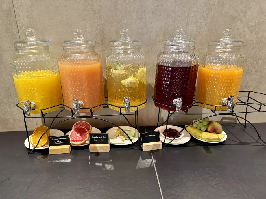 Erbjudande om färska juicer