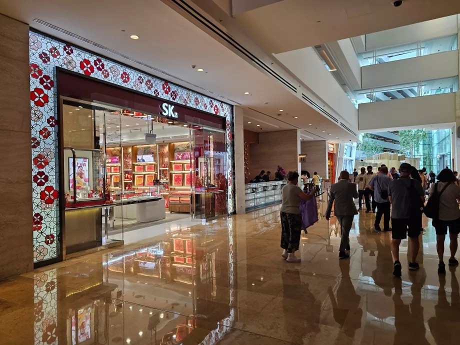 Butiker i hotellets lobby