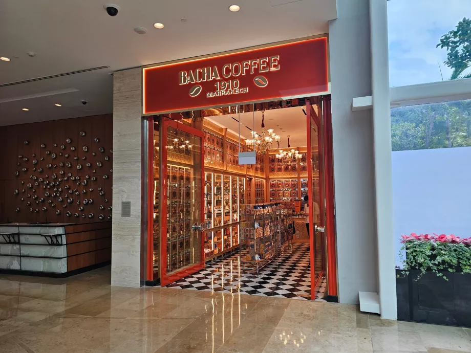 Butiker i hotellets lobby