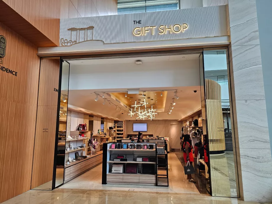 Butiker i hotellets lobby