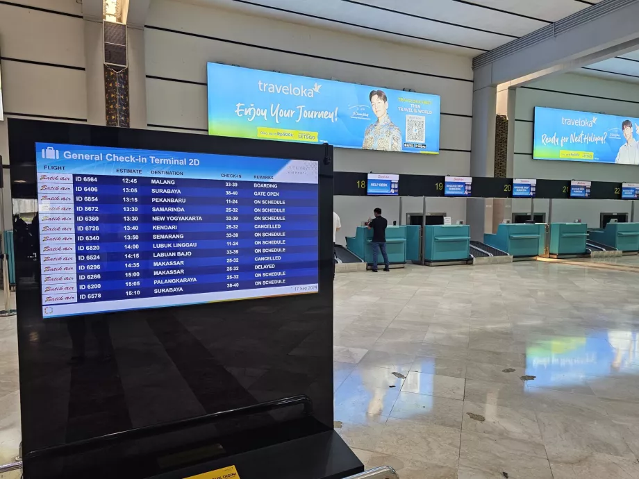 Incheckning på Jakarta CGK flygplats