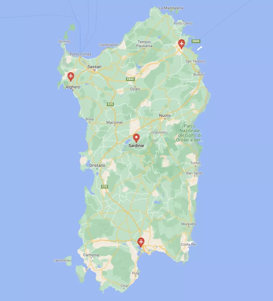 Flygplatser i Sardinien