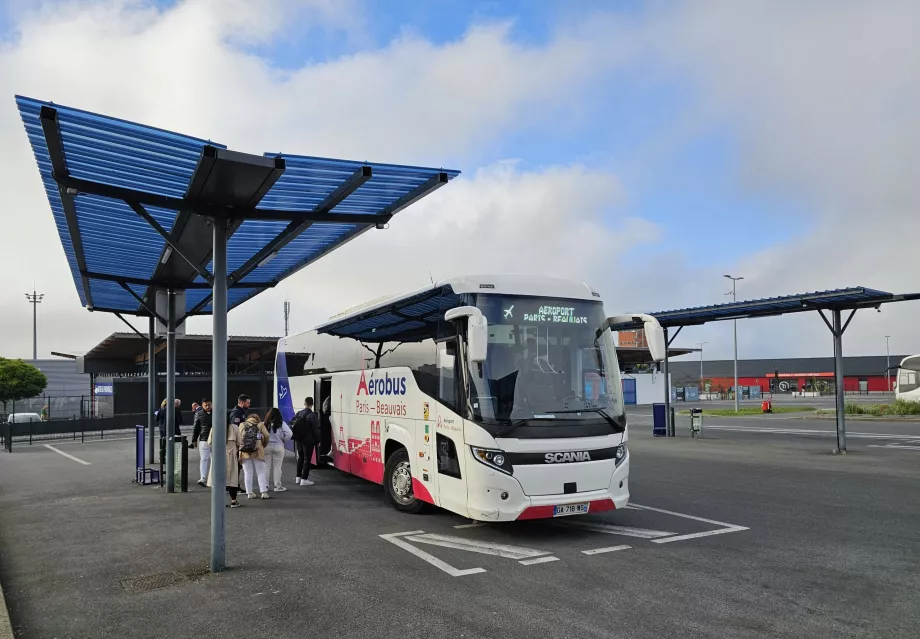 Buss till centrala Paris