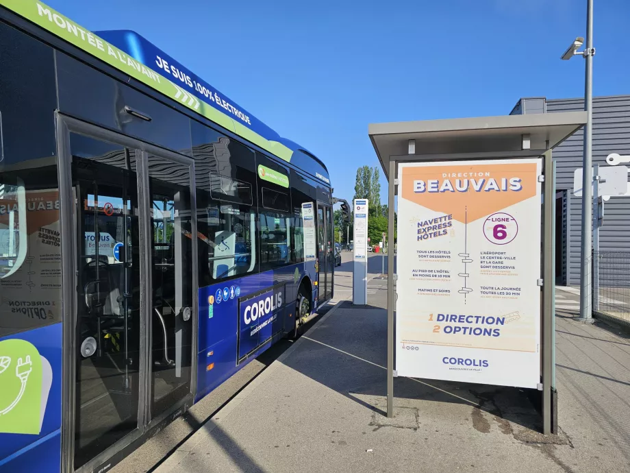 Busshållplats 6 till Beauvais