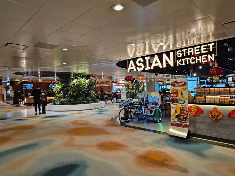 Restaurang, Terminal 2, transitområde