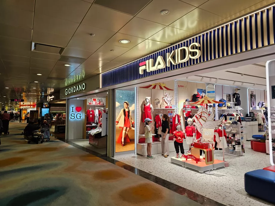 Butiker, Terminal 2, Transit Zone