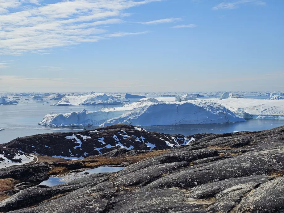 Icefiord, utsikt från den gula rutten