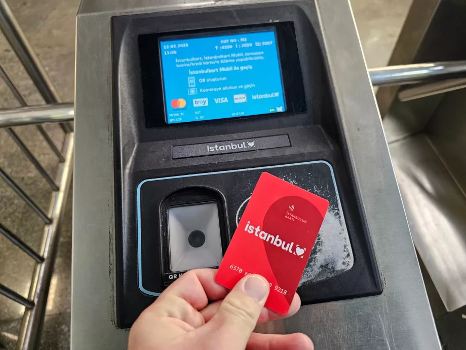 Använda Istanbulkart