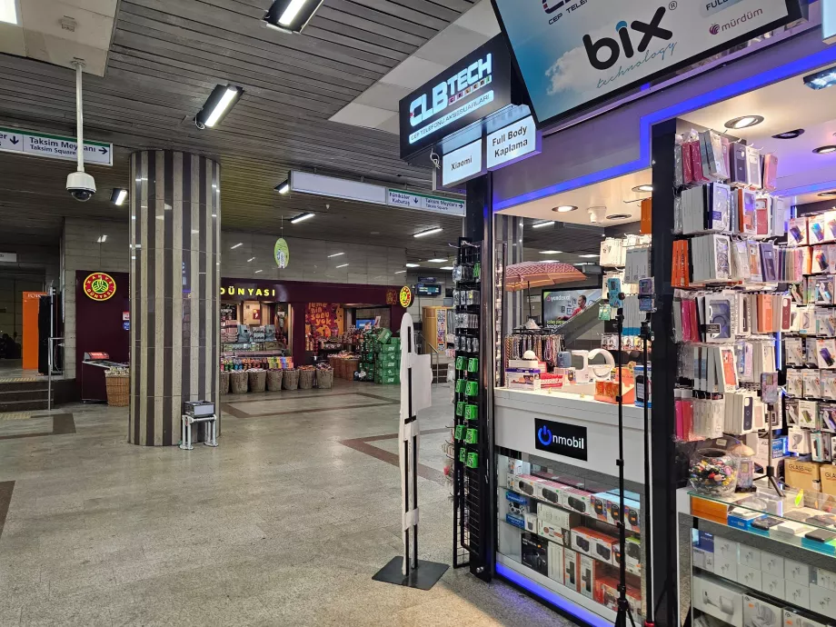 Butiker i tunnelbanestationer