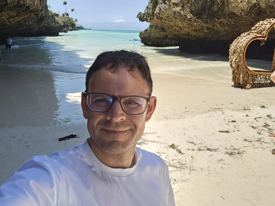 Jag på Mtende Beach