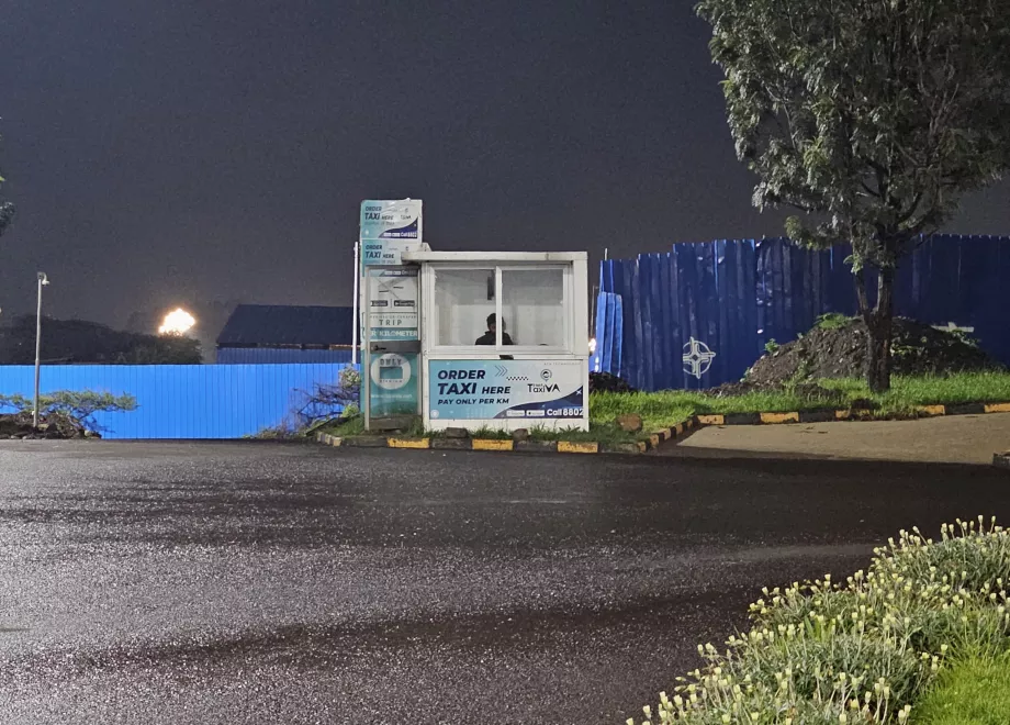 Ståplats för att beställa taxi