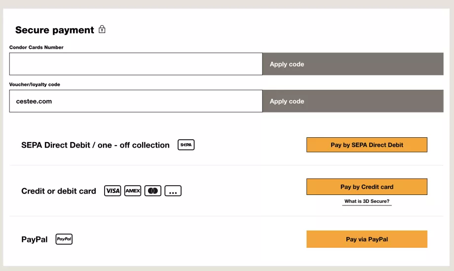 Kampanjkod - Condor.com