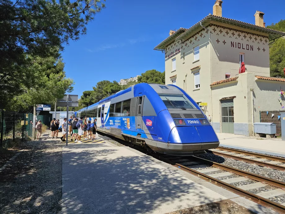 Tåg till Cote Bleue