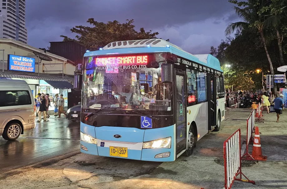 Smart Busshållplats mot flygplatsen, Patong