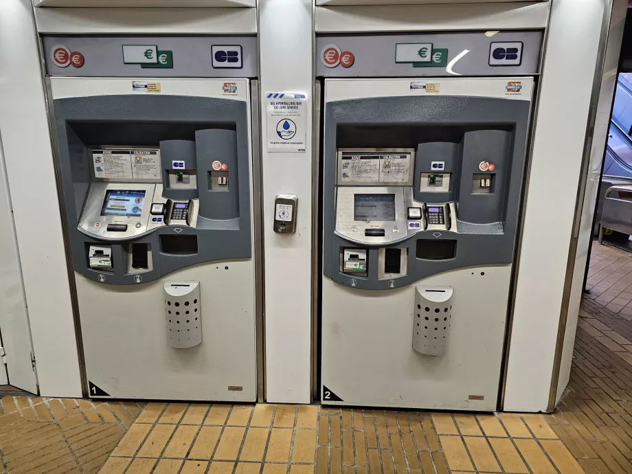 Biljettautomater i tunnelbanan