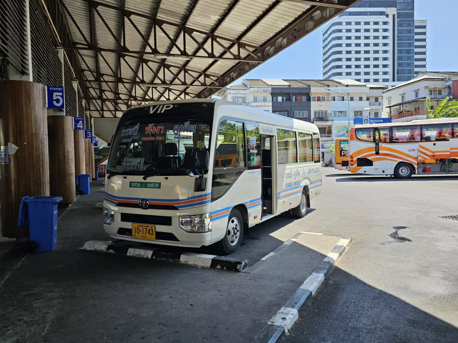 Buss till Krabi från Bussterminal 1, Phuket Town