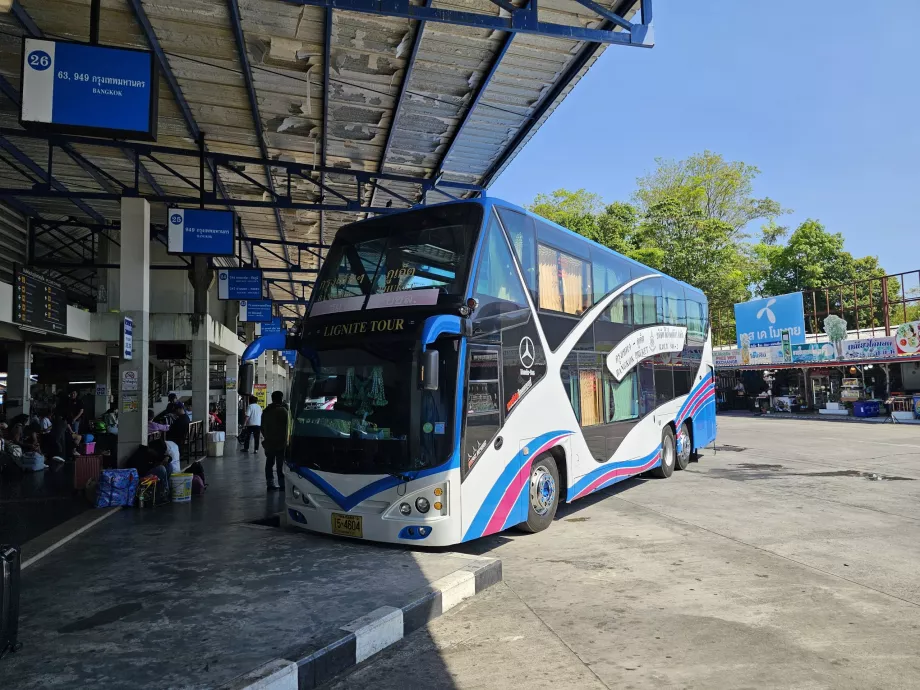 Bussterminal 2, buss till Bangkok
