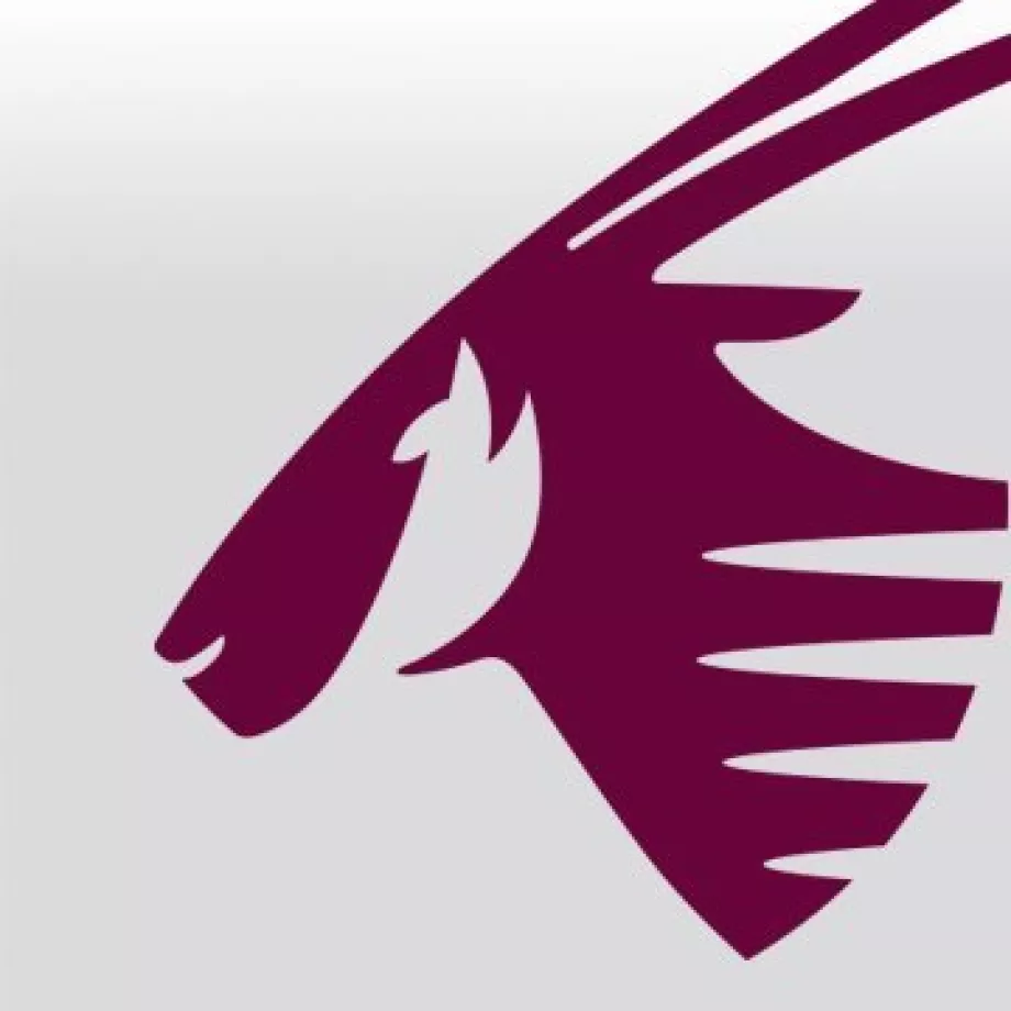 Rabatt på Qatar Airways logotyp