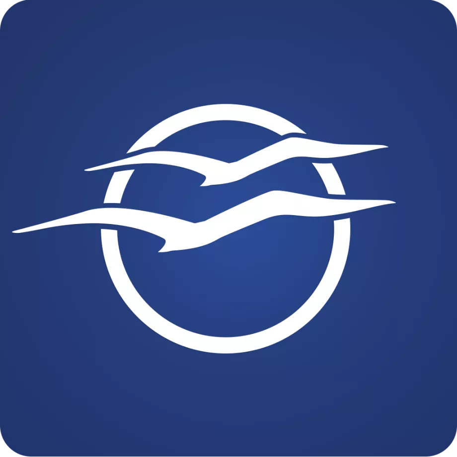 Rabatt på Aegean-logotyp