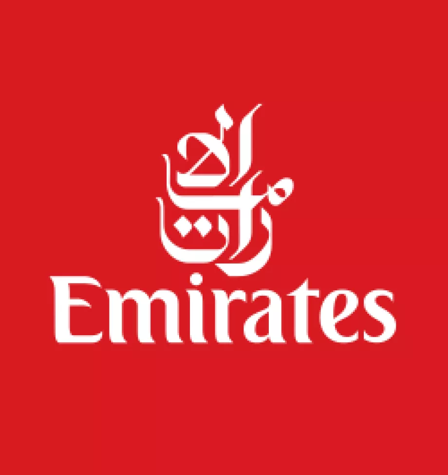 Rabatt på Emirates logotyp