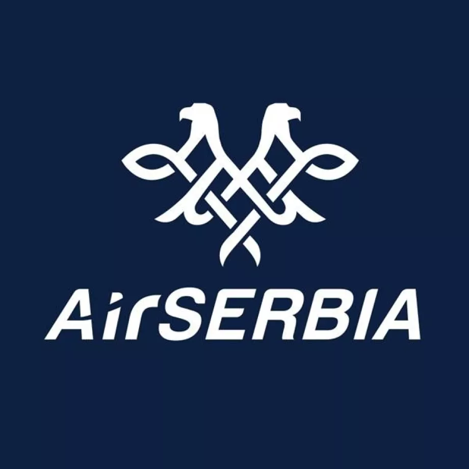 Rabatt på Air Serbias logotyp