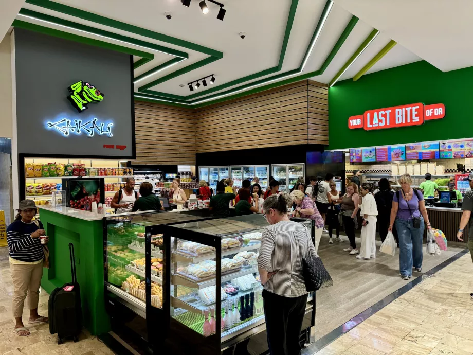 Snackshop före avresan