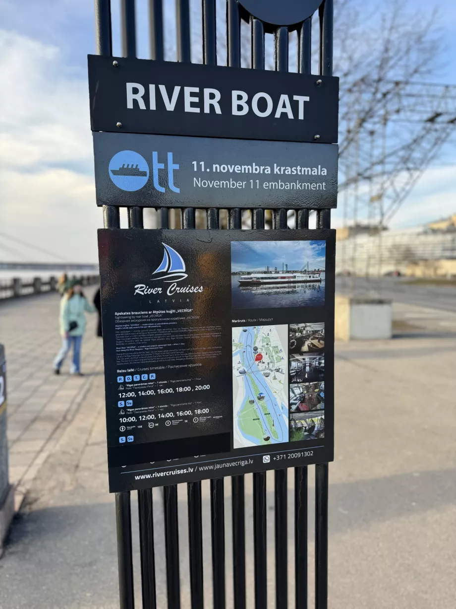 Panoramakryssning på floden Daugava