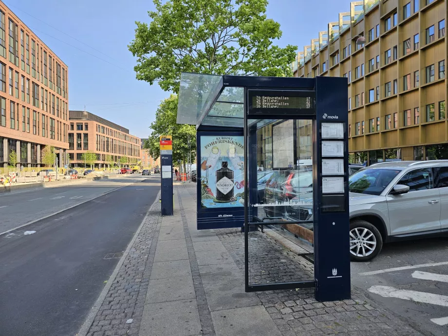 Busshållplats i Köpenhamn