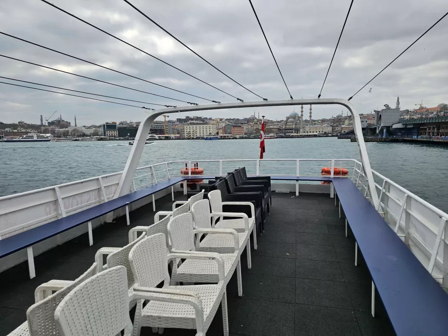 Fartygets övre däck på Maiden Tower