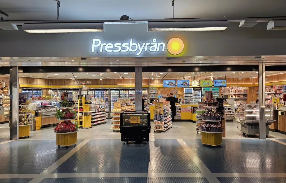 Pressbyran, Terminal 5, transitzon