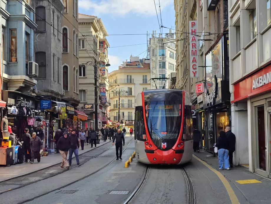 Spårvagn i centrala Istanbul