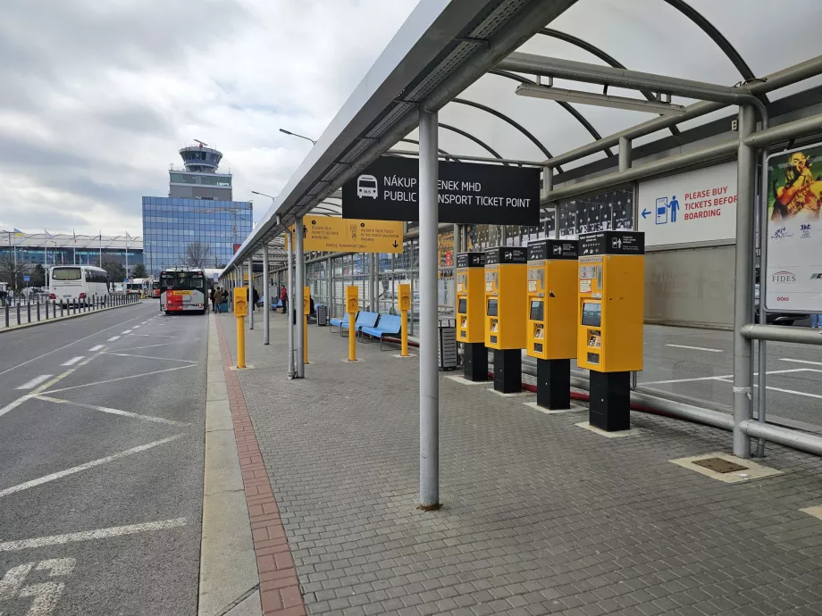 Buss och trådbuss stannar vid Terminal 1