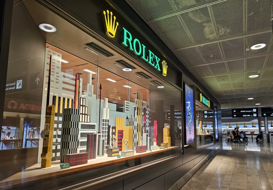 Butiker, Rolex (transitområdet)