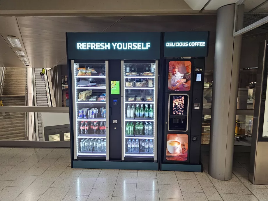 Varuautomater på flygplatsen ZRH