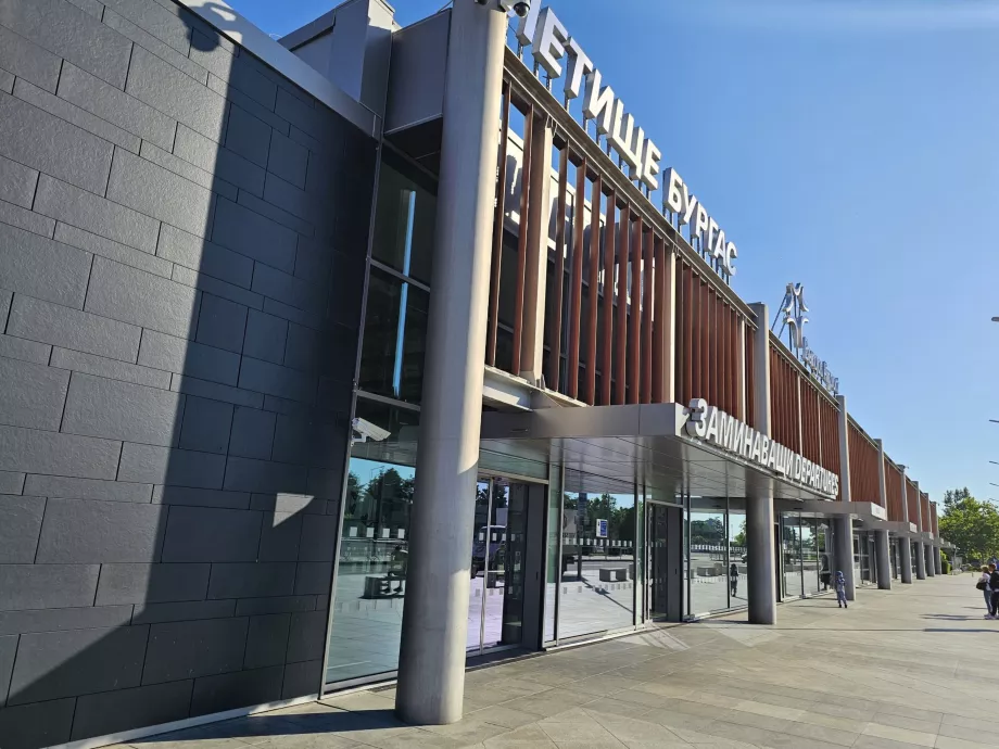 ankomst till flygplatsen Burgas